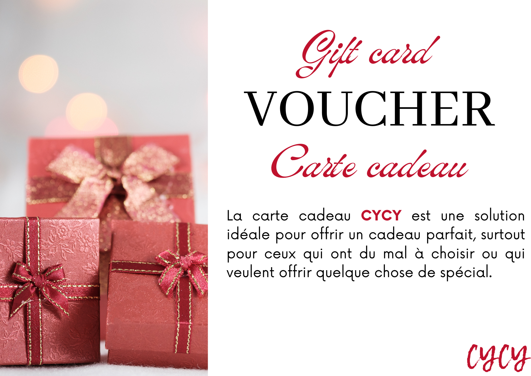 Carte Cadeau - CYCY